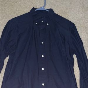Navy Blue long sleeve dress shirt